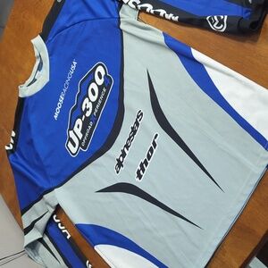 Moose Racing, Alpinestars, Thor, Blue and Gray UP-300 Offroad Jersey Men's XL
